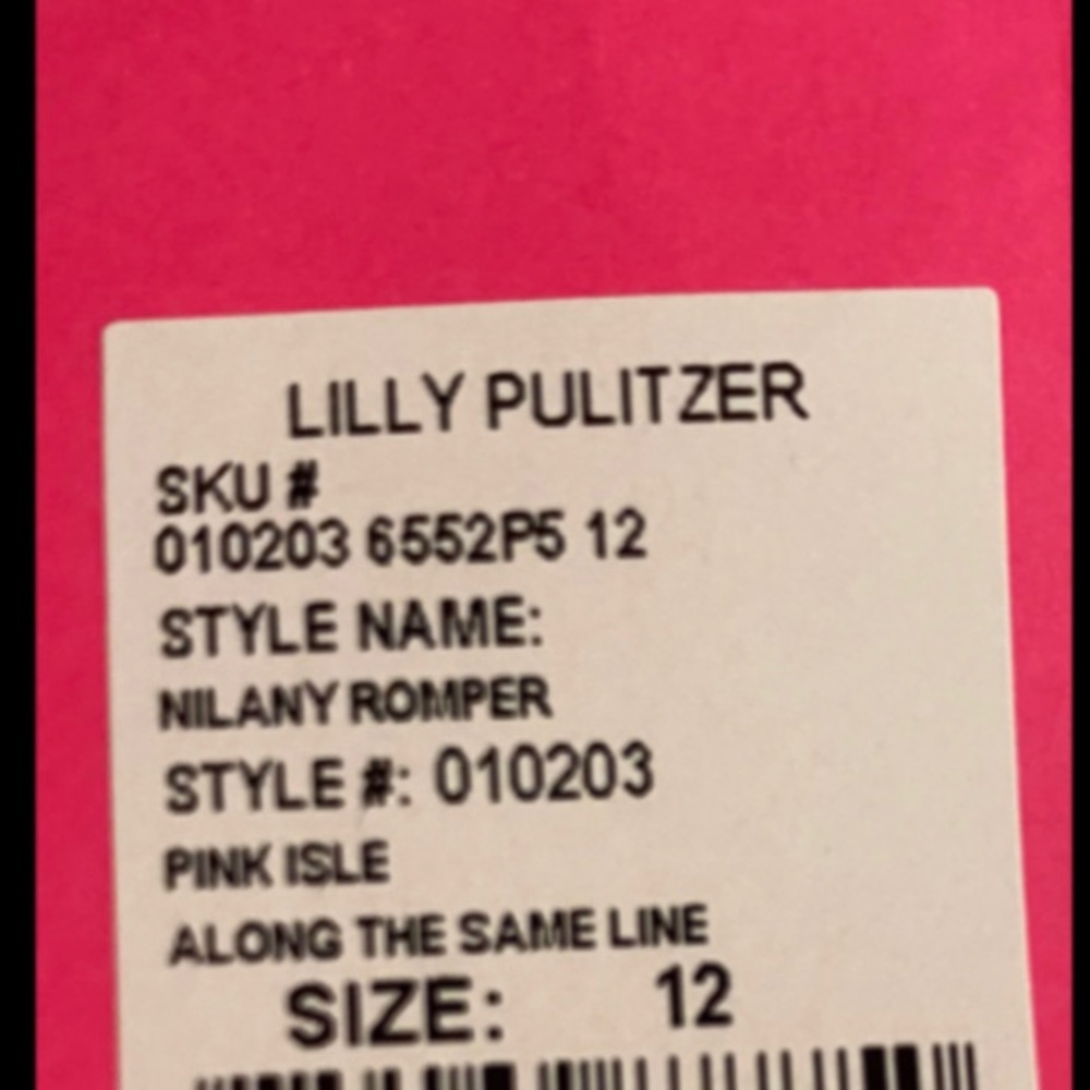 🆕 NWT Lilly Pulitzer ROMPER Nilany Pink Isle Alon - Picture 11 of 14